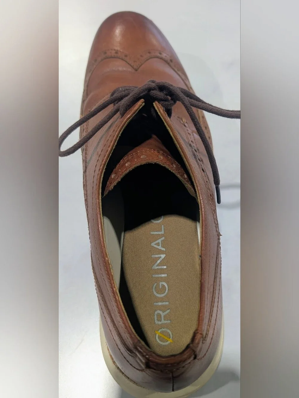 Cole Haan Brown Wingtip Derby Oxfords